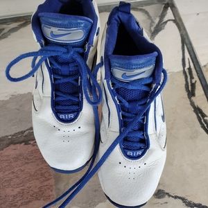 Nike Air Basketball 02/05/04 Sz 9 Men's White Royal Blue Flexiplate